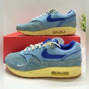 NEW Nike Air Max 1 Premium Dirty Denim DV3050-300 lAM90 Retro Sneakers Size 9